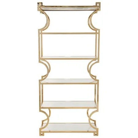 Contemporary 5-Tier Etagere